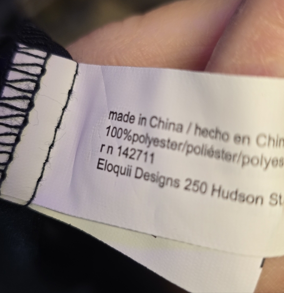 #0547 Sz 22 NWT ELOQUII Dbl Wrap Dress Silky Navy Blue 25.75"ptp 39"Long CHIC! - Picture 12 of 16